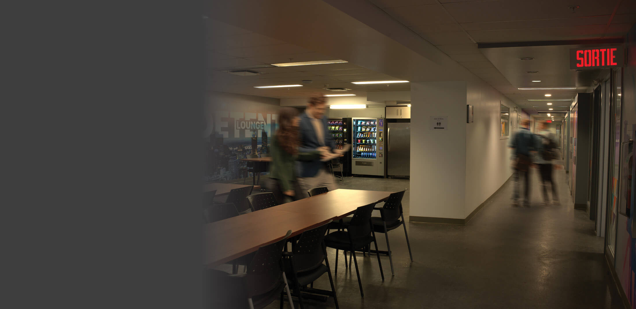 Campus building inside view